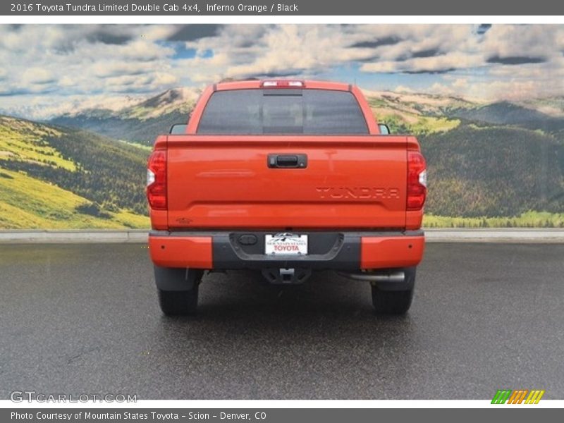 Inferno Orange / Black 2016 Toyota Tundra Limited Double Cab 4x4