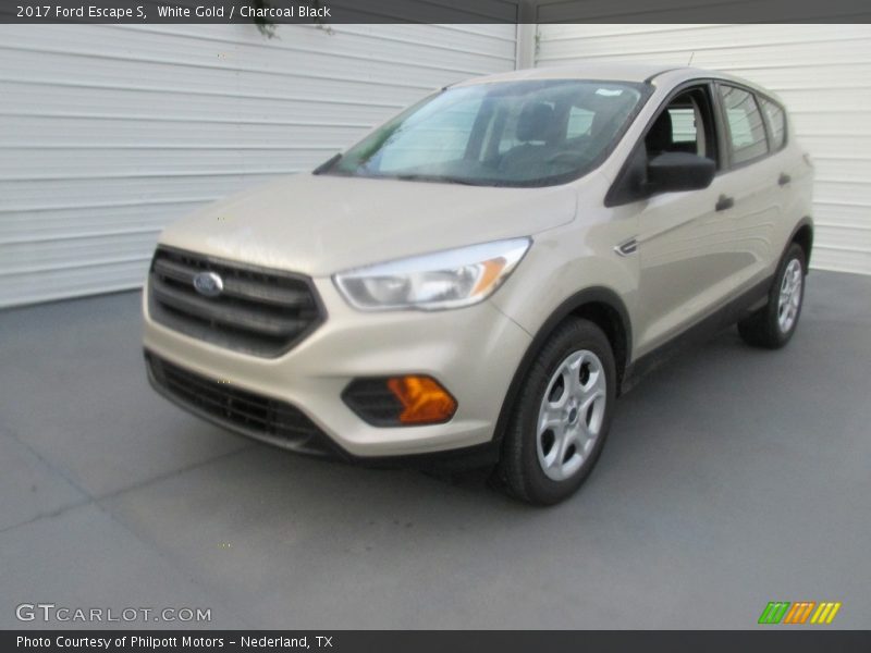 White Gold / Charcoal Black 2017 Ford Escape S