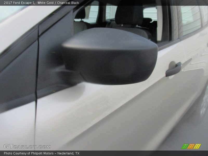 White Gold / Charcoal Black 2017 Ford Escape S
