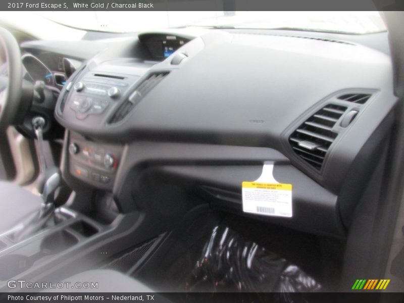 White Gold / Charcoal Black 2017 Ford Escape S