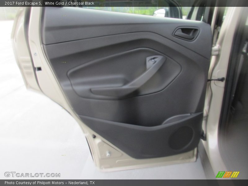 White Gold / Charcoal Black 2017 Ford Escape S