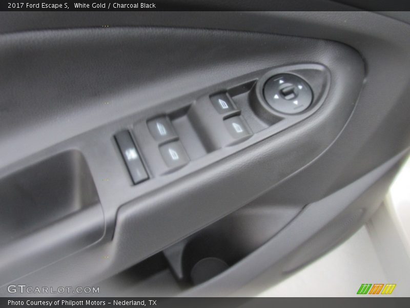 White Gold / Charcoal Black 2017 Ford Escape S