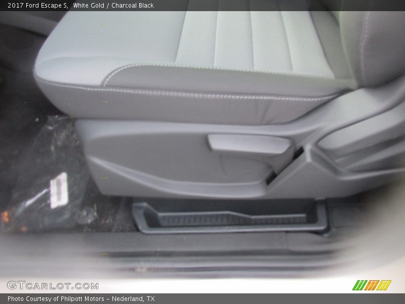 White Gold / Charcoal Black 2017 Ford Escape S