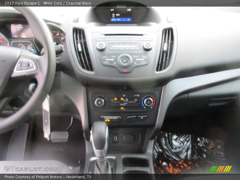 White Gold / Charcoal Black 2017 Ford Escape S