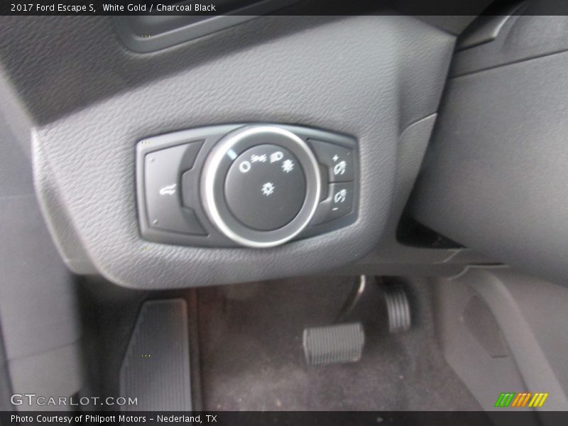 White Gold / Charcoal Black 2017 Ford Escape S