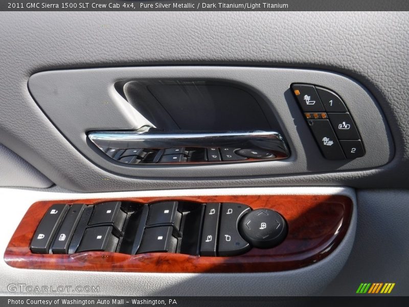Pure Silver Metallic / Dark Titanium/Light Titanium 2011 GMC Sierra 1500 SLT Crew Cab 4x4