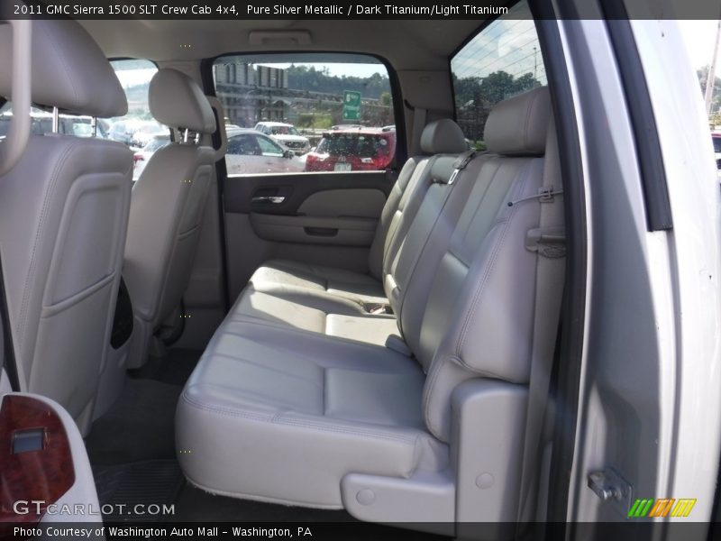 Pure Silver Metallic / Dark Titanium/Light Titanium 2011 GMC Sierra 1500 SLT Crew Cab 4x4