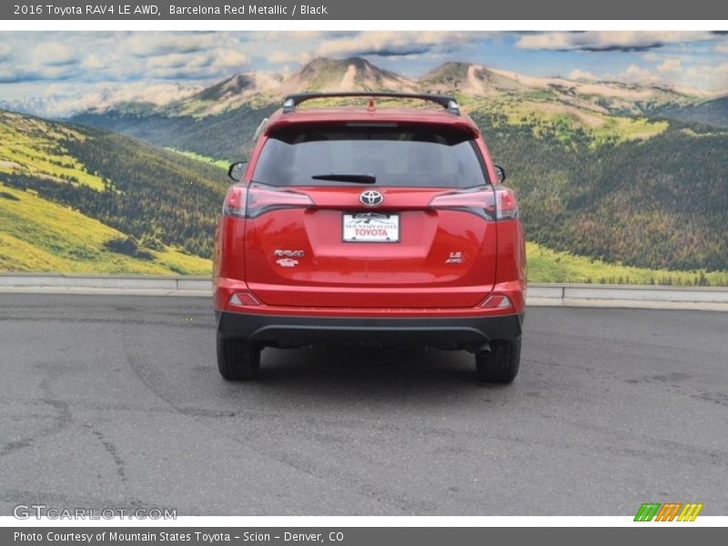 Barcelona Red Metallic / Black 2016 Toyota RAV4 LE AWD