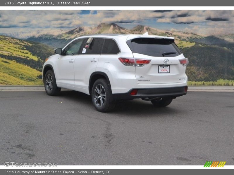 Blizzard Pearl / Ash 2016 Toyota Highlander XLE