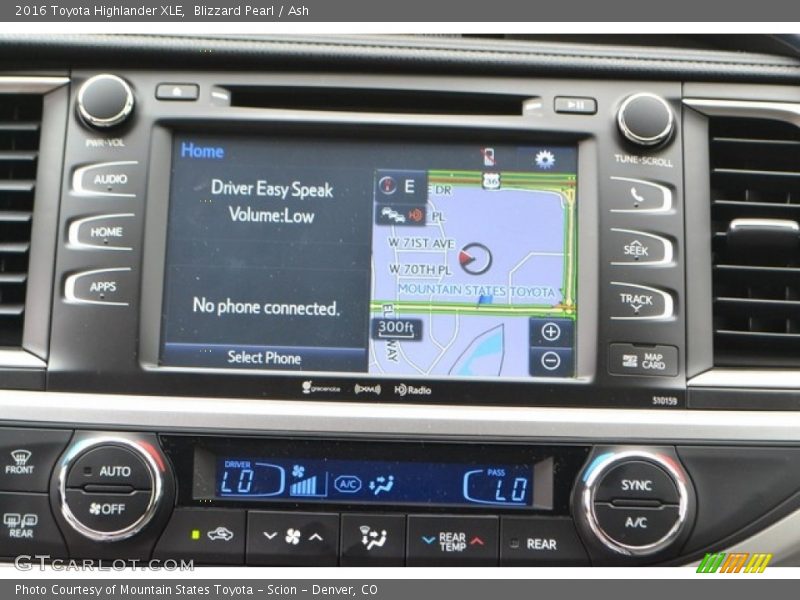 Blizzard Pearl / Ash 2016 Toyota Highlander XLE