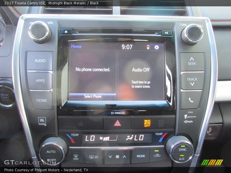 Midnight Black Metallic / Black 2017 Toyota Camry XSE