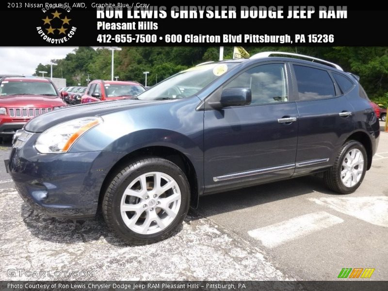 Graphite Blue / Gray 2013 Nissan Rogue SL AWD
