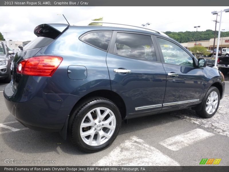 Graphite Blue / Gray 2013 Nissan Rogue SL AWD
