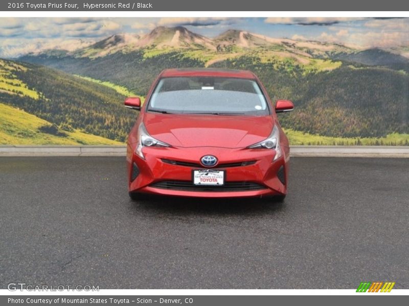 Hypersonic Red / Black 2016 Toyota Prius Four