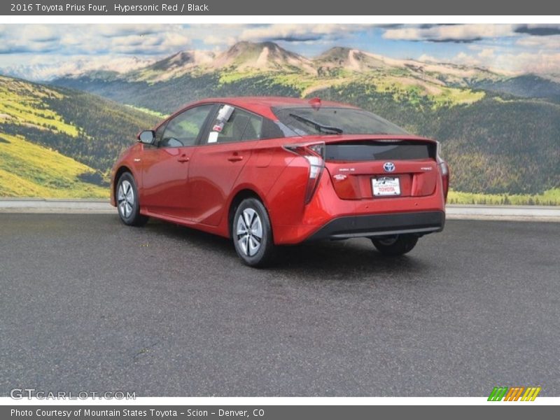 Hypersonic Red / Black 2016 Toyota Prius Four