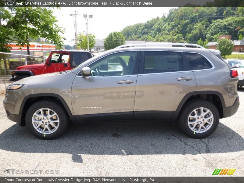 Light Brownstone Pearl / Black/Light Frost Beige 2017 Jeep Cherokee Latitude 4x4