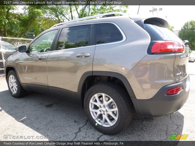 Light Brownstone Pearl / Black/Light Frost Beige 2017 Jeep Cherokee Latitude 4x4