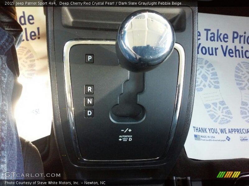 Deep Cherry Red Crystal Pearl / Dark Slate Gray/Light Pebble Beige 2015 Jeep Patriot Sport 4x4
