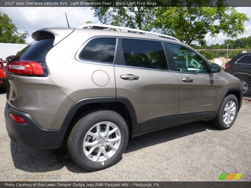 Light Brownstone Pearl / Black/Light Frost Beige 2017 Jeep Cherokee Latitude 4x4