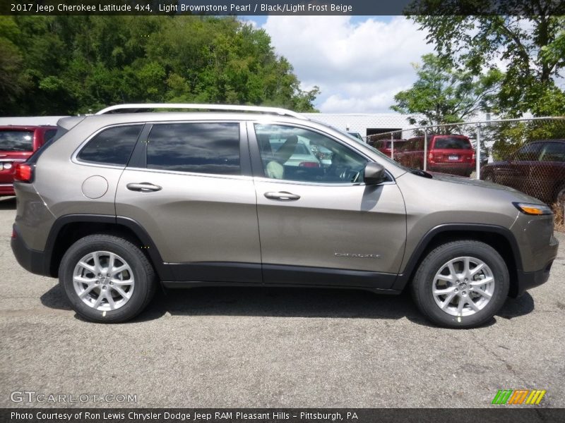 Light Brownstone Pearl / Black/Light Frost Beige 2017 Jeep Cherokee Latitude 4x4