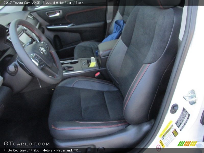 Front Seat of 2017 Camry XSE