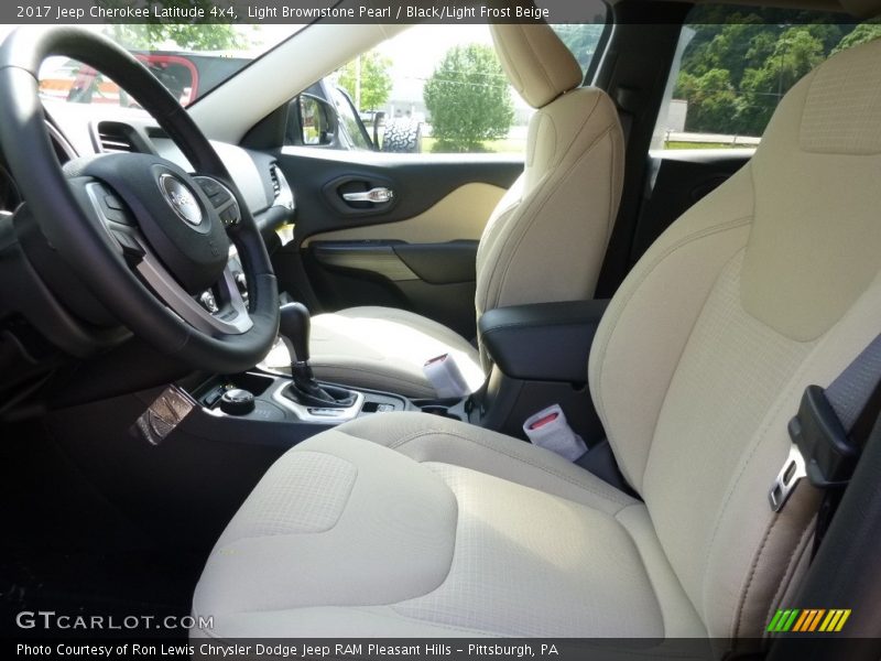 Light Brownstone Pearl / Black/Light Frost Beige 2017 Jeep Cherokee Latitude 4x4