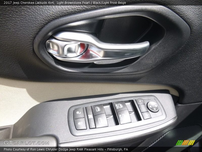 Light Brownstone Pearl / Black/Light Frost Beige 2017 Jeep Cherokee Latitude 4x4