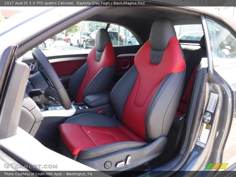  2017 S5 3.0 TFSI quattro Cabriolet Black/Magma Red Interior