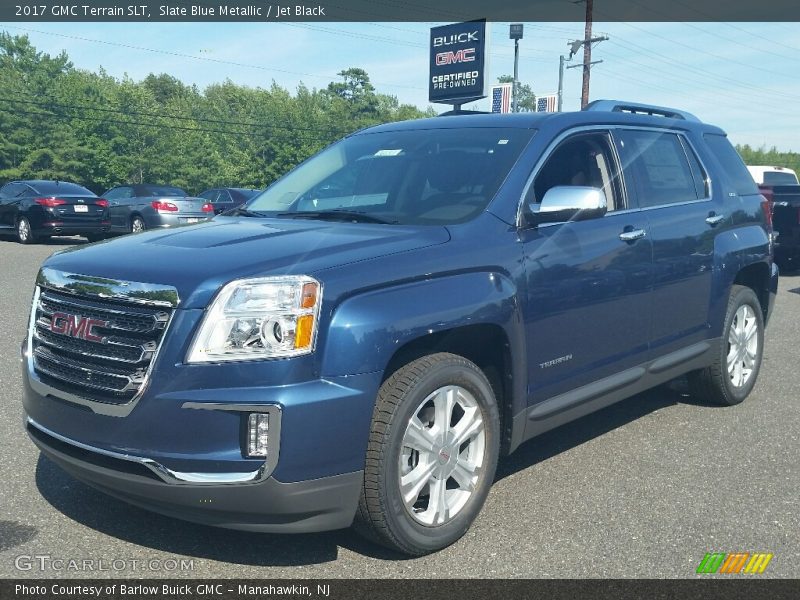 Slate Blue Metallic / Jet Black 2017 GMC Terrain SLT
