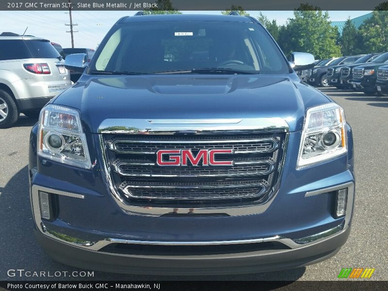 Slate Blue Metallic / Jet Black 2017 GMC Terrain SLT