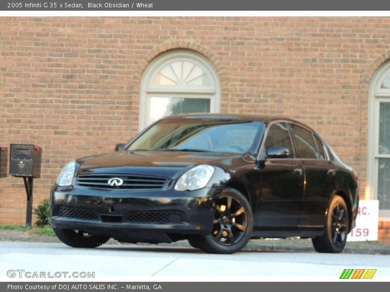 Black Obsidian / Wheat 2005 Infiniti G 35 x Sedan