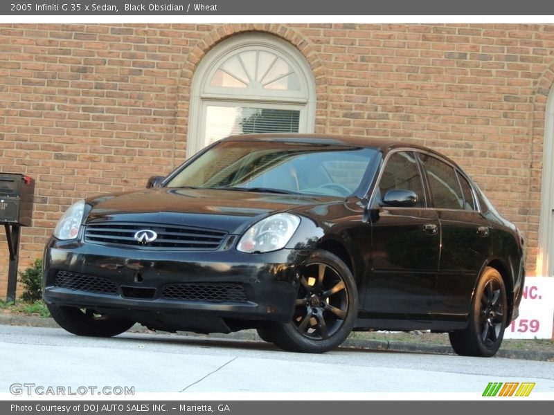 Black Obsidian / Wheat 2005 Infiniti G 35 x Sedan