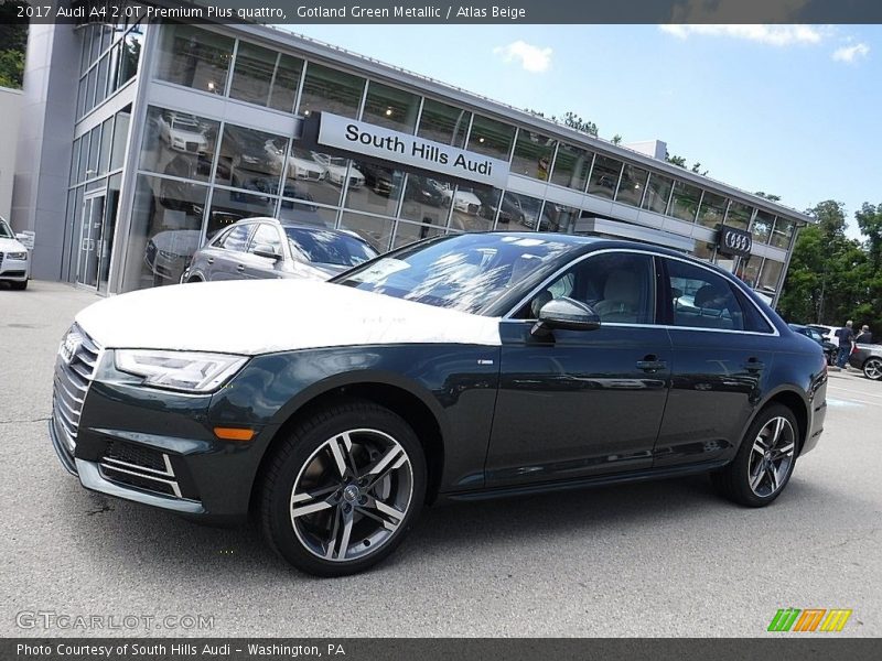Gotland Green Metallic / Atlas Beige 2017 Audi A4 2.0T Premium Plus quattro
