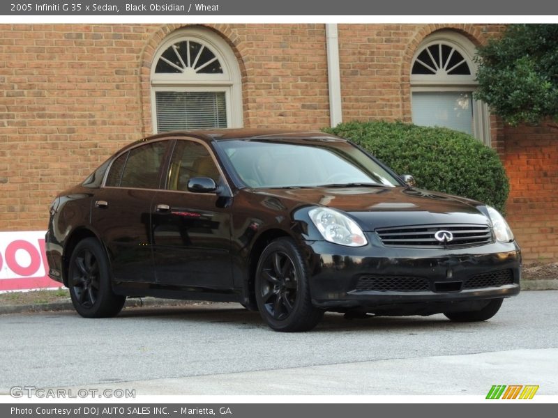 Black Obsidian / Wheat 2005 Infiniti G 35 x Sedan