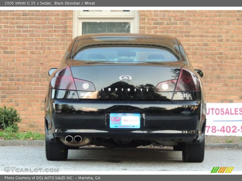 Black Obsidian / Wheat 2005 Infiniti G 35 x Sedan