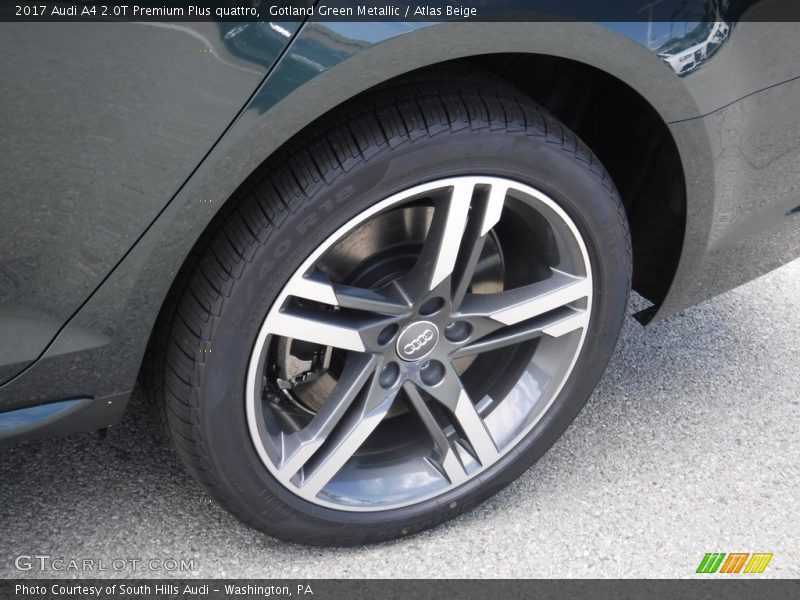 Gotland Green Metallic / Atlas Beige 2017 Audi A4 2.0T Premium Plus quattro