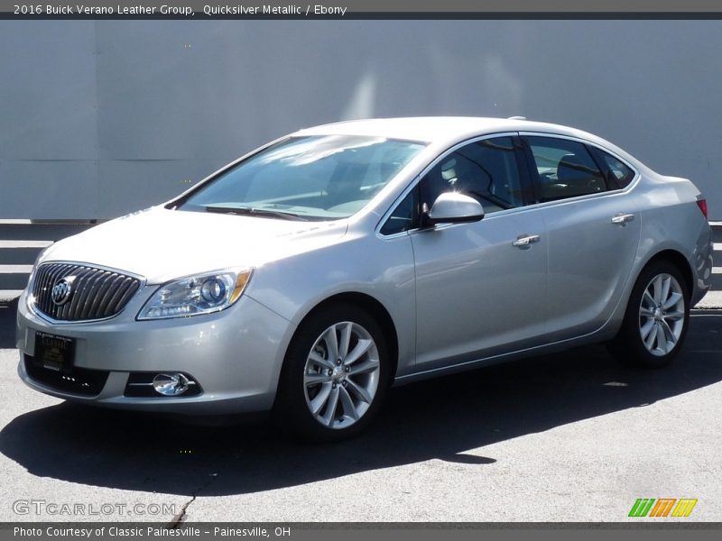 Quicksilver Metallic / Ebony 2016 Buick Verano Leather Group