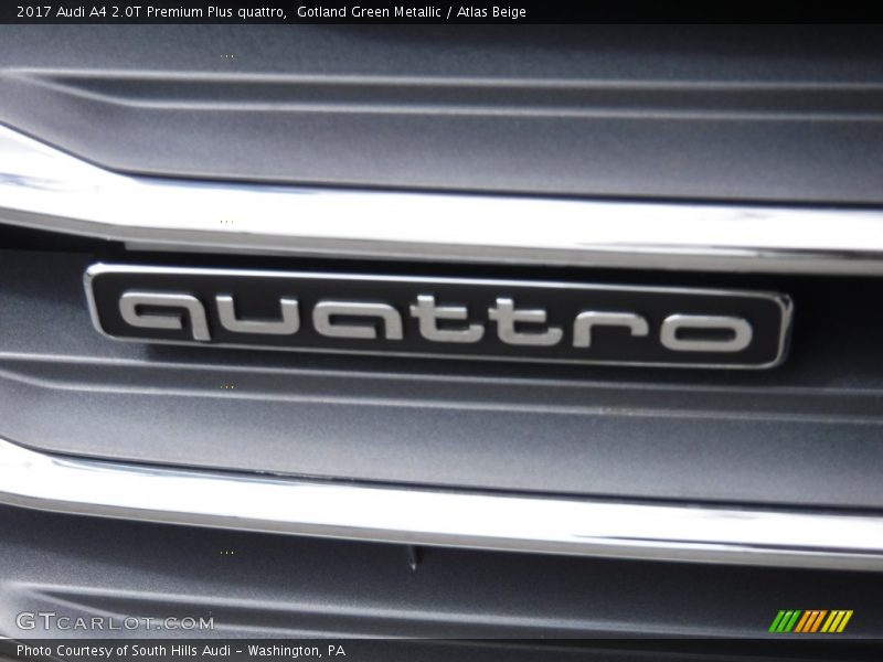 Gotland Green Metallic / Atlas Beige 2017 Audi A4 2.0T Premium Plus quattro