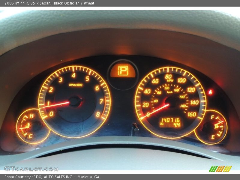 Black Obsidian / Wheat 2005 Infiniti G 35 x Sedan
