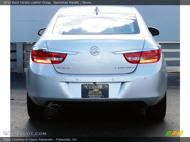 Quicksilver Metallic / Ebony 2016 Buick Verano Leather Group