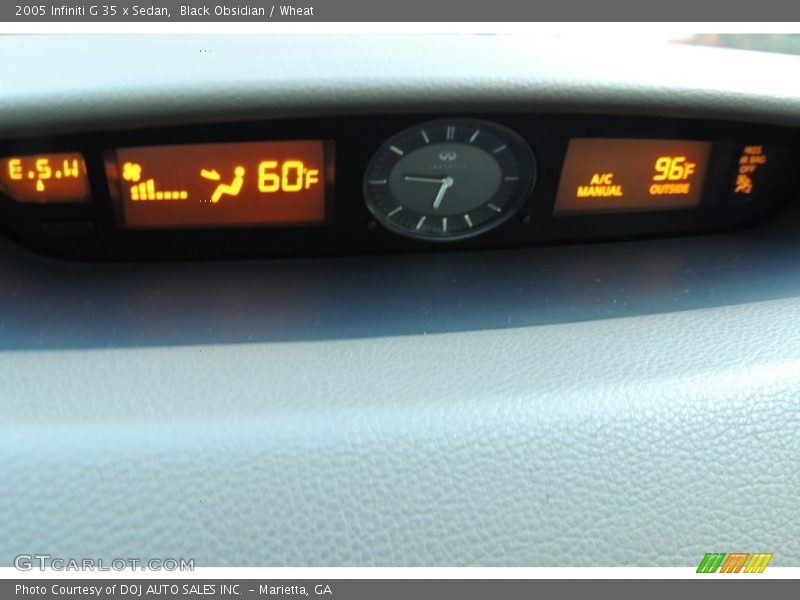 Black Obsidian / Wheat 2005 Infiniti G 35 x Sedan