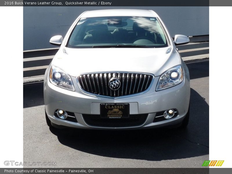 Quicksilver Metallic / Ebony 2016 Buick Verano Leather Group
