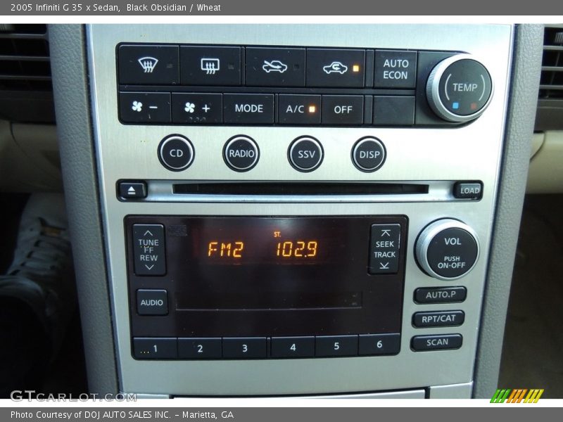 Black Obsidian / Wheat 2005 Infiniti G 35 x Sedan
