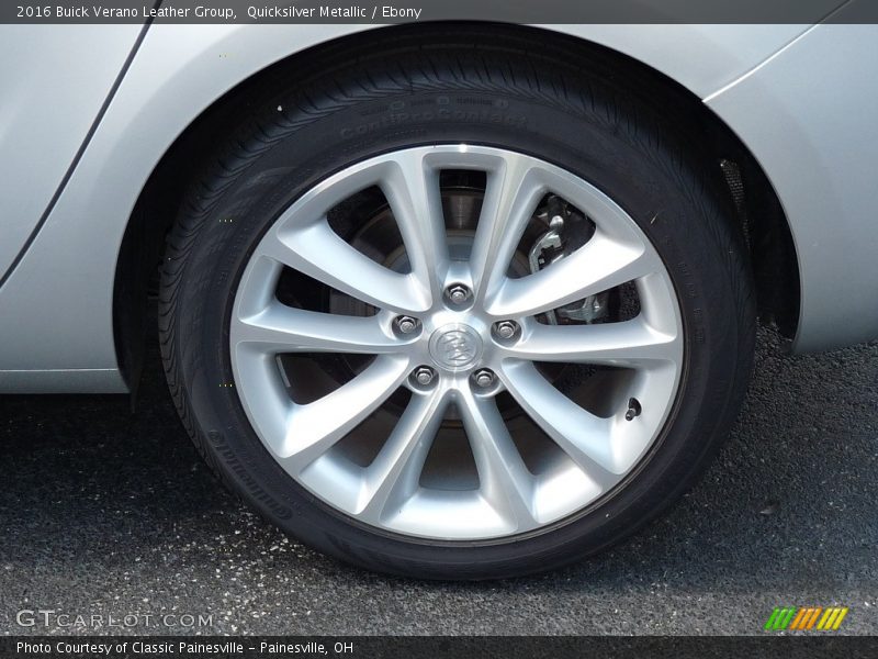 Quicksilver Metallic / Ebony 2016 Buick Verano Leather Group