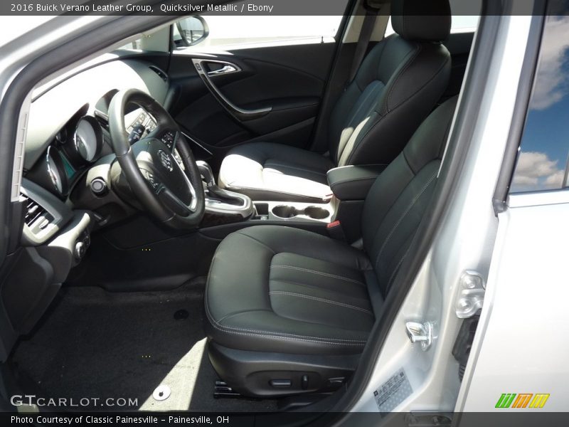 Quicksilver Metallic / Ebony 2016 Buick Verano Leather Group