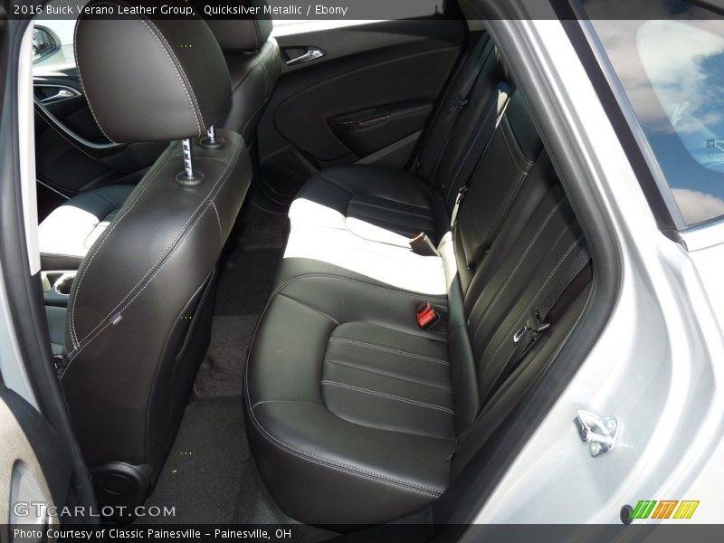 Quicksilver Metallic / Ebony 2016 Buick Verano Leather Group