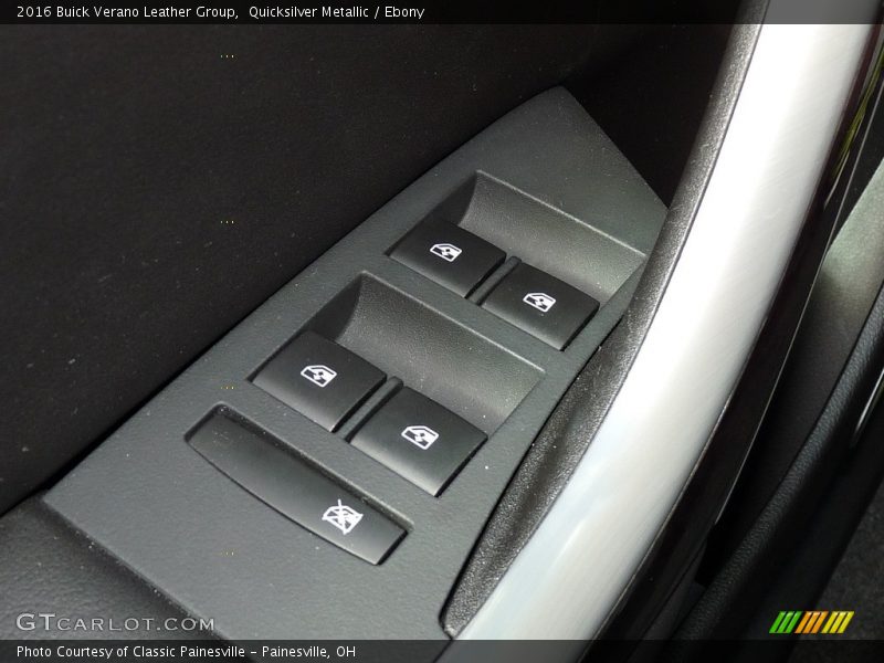Quicksilver Metallic / Ebony 2016 Buick Verano Leather Group