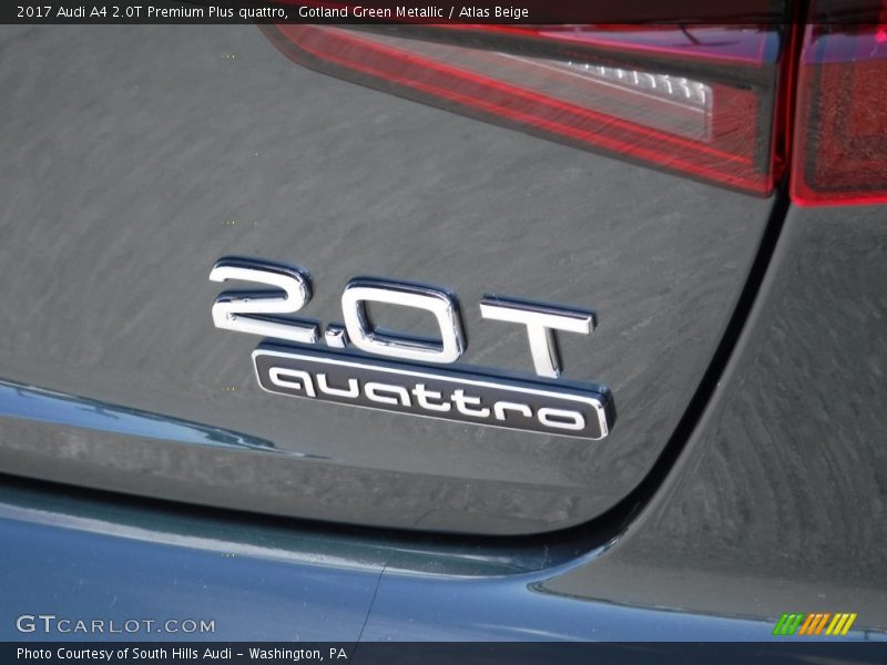 Gotland Green Metallic / Atlas Beige 2017 Audi A4 2.0T Premium Plus quattro