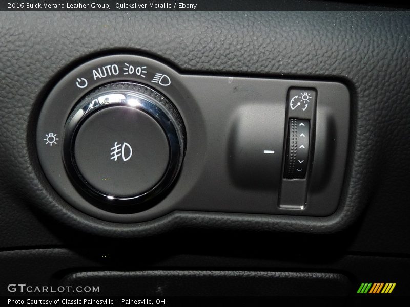 Quicksilver Metallic / Ebony 2016 Buick Verano Leather Group