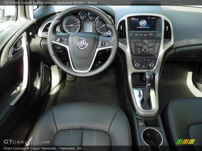 Quicksilver Metallic / Ebony 2016 Buick Verano Leather Group